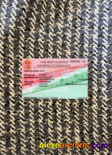 Hungary certificate proof of residence photolook